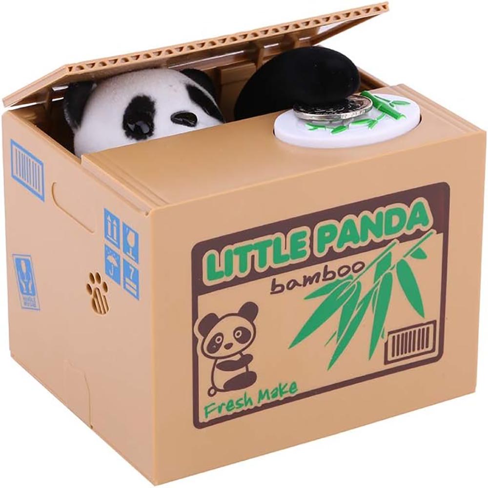 Creative Stealing Coins Panda Piggy Bank_4