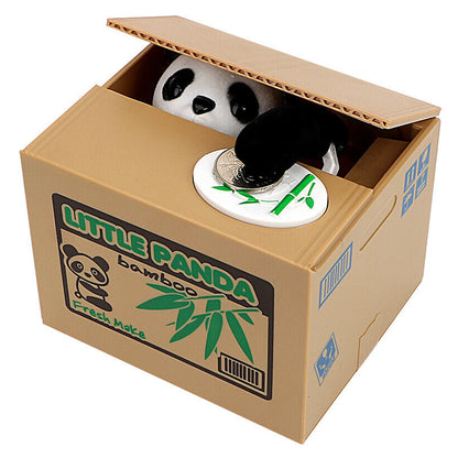 Creative Stealing Coins Panda Piggy Bank_3