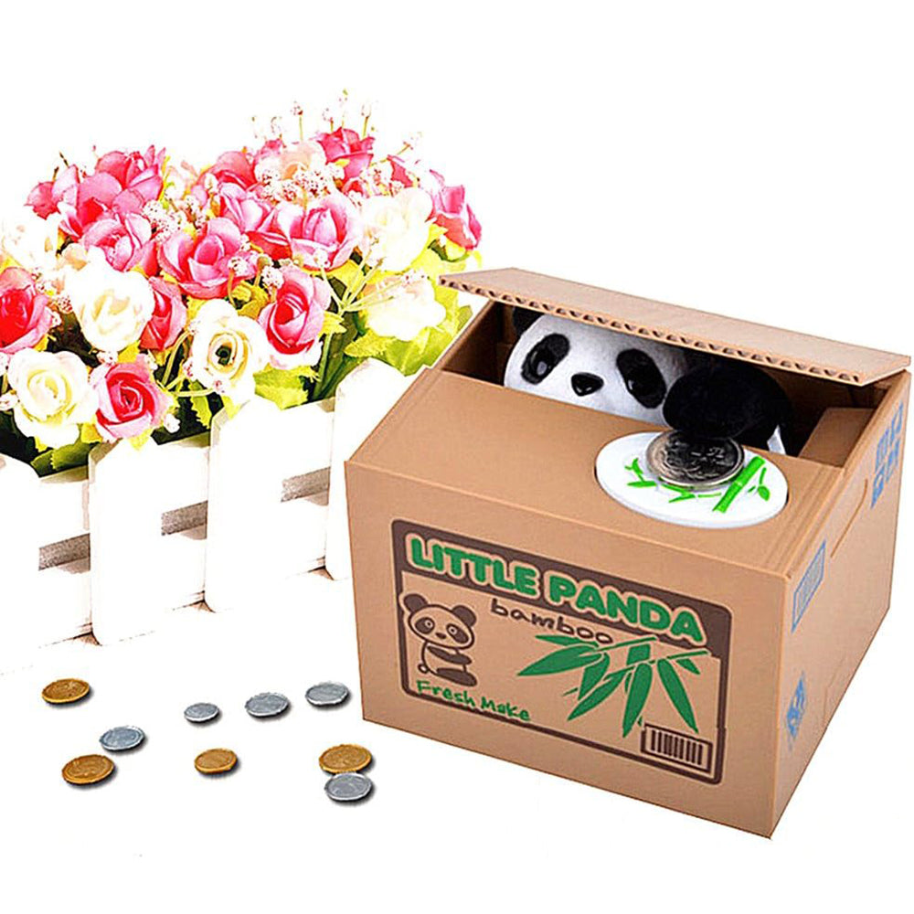 Creative Stealing Coins Panda Piggy Bank_6