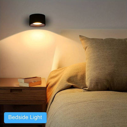 360° Rotatable Dimmable Touch Control Magnetic Ball Light LED Wall Sconce - USB Rechargeable_11