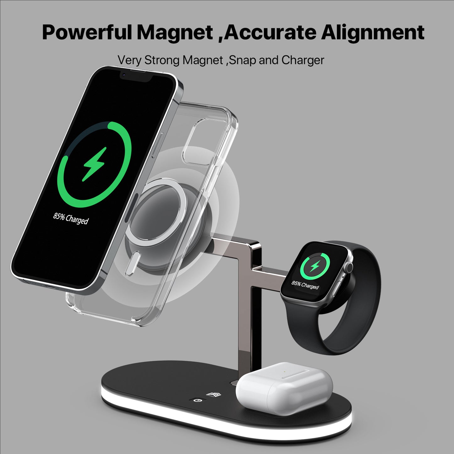 Three-in-one Magnetic Wireless Charger